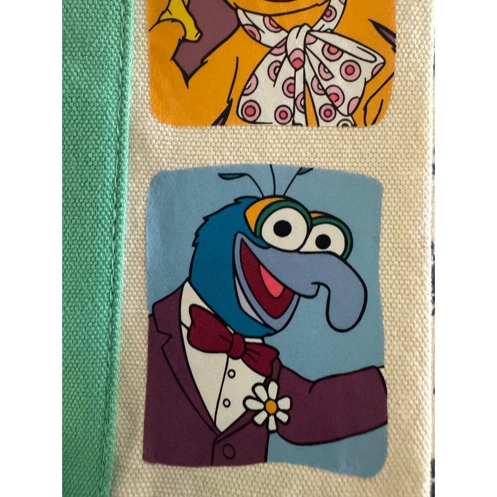 Disney Muppers Kermit, Piggy, Fozzy, Gonzo Custom Made Trader Joes Mini Tote - Picture 7 of 13